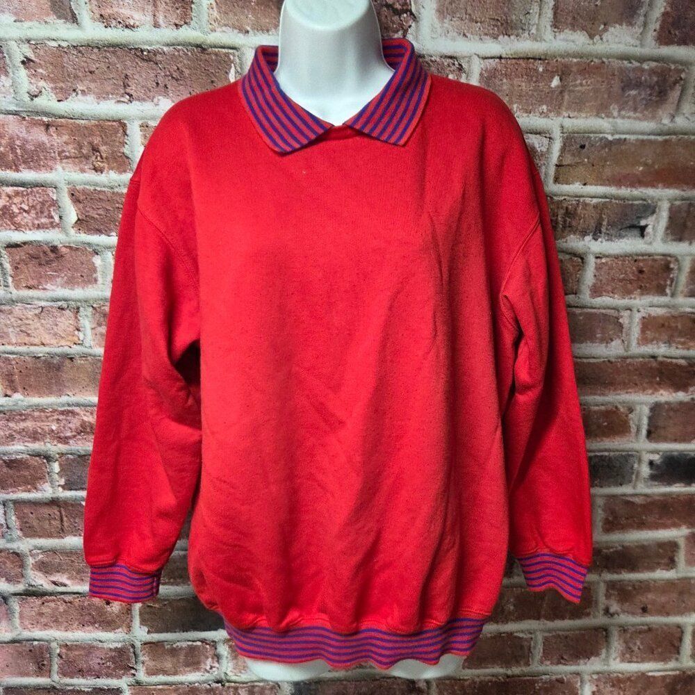 Vintage Pacer Red Pullover Sweater‎ Medium — 80s/90s Retro Sportwear Unisex